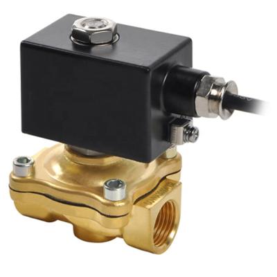 China General COVNA 50mm 2 Inch 2 Way Water Pipe Explosion Proof Electric Brass Water Cut Solenoid Valve for sale