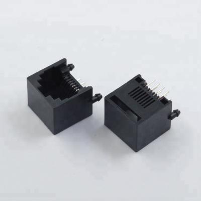 China RJ45 10P10C JACK with or without labels JS-55-10P10C-E for sale