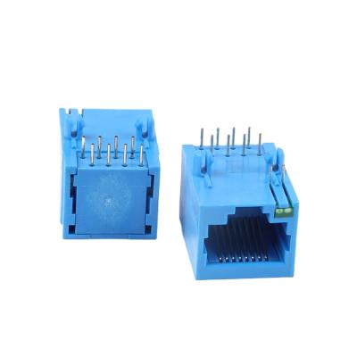 China J00-0045NL PCB Holder Shielded RJ45 Ethernet Jack Modular Connector JS-56-8P8C for sale