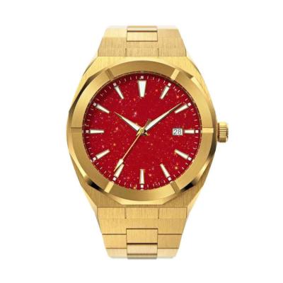 China OEM Fashion 45mm 316L Automatic Hot Dust Stainless Steel Red Star Koshi Date Automatic Wrist Watch For Men for sale