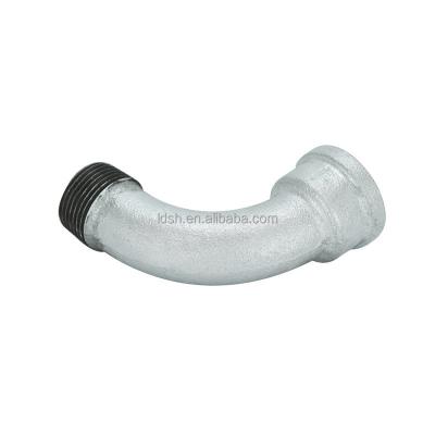 China Pipe lines connect latest new male and female long bend radius elbow galvanized finish pipe fittings for sale for sale