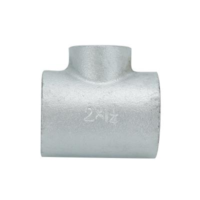 China Pipe lines connect competitive price reducing tee pipe gi malleable iron pipe fittings reducing tee tubing HVAC fit for sale