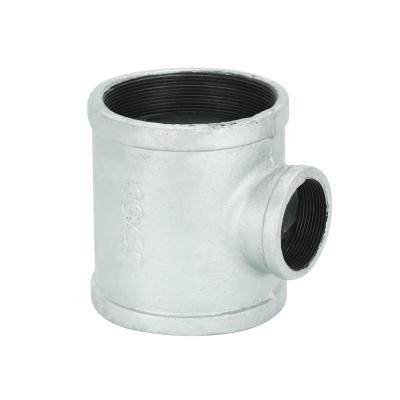 China Pipe Lines Connects Professionally Manufactured Galvanized Malleable Iron Compression Reducing Straight Tee Flange 3 Way Pipe Fittings for sale