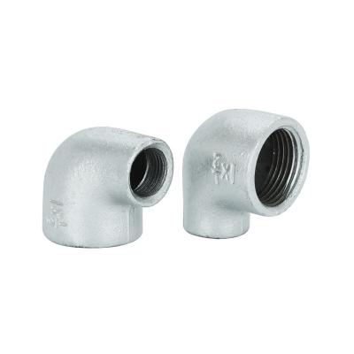 China Pipe Lines Connect Galvanized Malleable Iron Elbow 90 Degree Threaded Single Tube Swivel Nut Elbow Reducer Metal Pipe Fittings Connector for sale