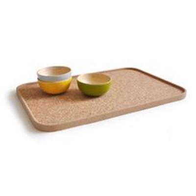 China Cork Safe and Eco Friendly Cork Tray for Restaurant and Dining Food Serving Tray Tray for sale