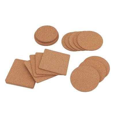 China Viable Wholesale Custom Heat Insulated Heat Proof Mat Cork Place Mat Set Cork Tripod Heat Proof Pad Cork Coaster for sale