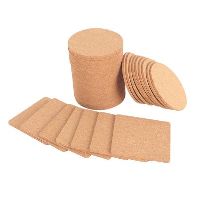 China Viable High Density White Around Wine Cork Coasters Beer Cork Coasters for sale