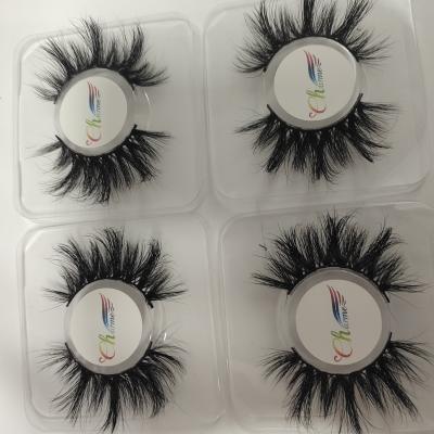 China Best Selling Super Fluffy Mink Lashes Wholesale 3d 5d Own Brand 25mm Luxurious Extra Long 28mm 30mm Mink Eyelash for sale