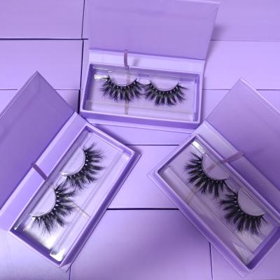 China 25mm faux mink lashes wholesale private label fluffy eyelash packaging box custom mink lashes 3d seller wholesale for sale