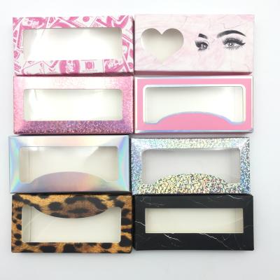 China Makeup 100% Mink Eyelashes Lashes Paper Box Eyelash Package Folding Package for sale