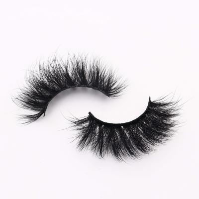 China Wholesale price eyelash luxury seller can add your logo faux mink eyelashes 20mm-25mm with clear free box for sale