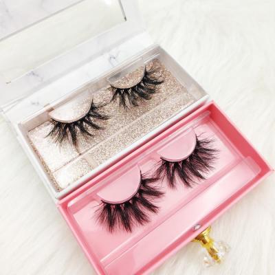 China Long New Arrival Natural Own Factory 3d Custom Made 20mm and 25mm Styles Natural Soft Long P Premium Silk False Eyelashes for sale