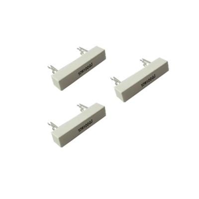 China 5W-25W dissipatie van de de Terminals Super hitte van de draad de Gekronkelde Ceramische Weerstand Radiale Te koop