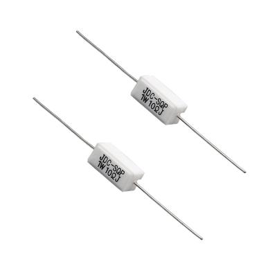 China Horizontal Ceramic Wirewound Resistors , 2W 150V Power Supply Resistors for sale