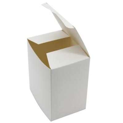 China Hot Sale Recyclable Economic Rectangular White Frame Custom Logo Printing Folding Packaging Paper Boxes for sale