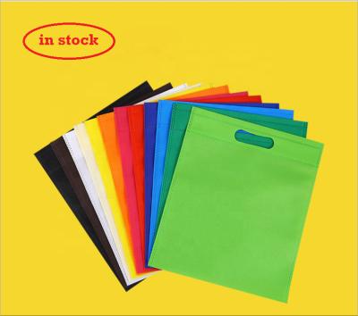 China eco-friendly in stock accept custom eco-friendly logo printing no MOQ non woven bag for sale