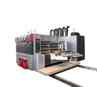 China High Accurate Resgister 3 4 Colors Corrugated Box Cardboard Box Machine Cardboard Flexo Printing Die Cutting Machine for sale