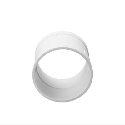 China Bathroom Accessories PVC Drain Fittings Coupling Bathroom Fixture Round for sale