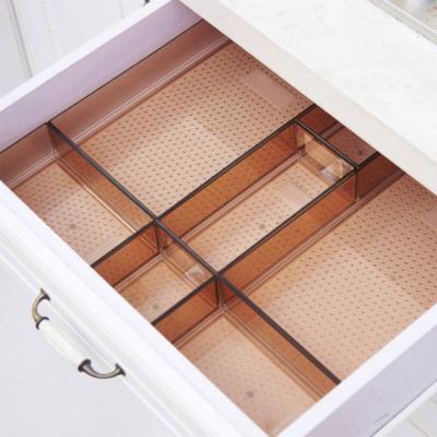 China Viable Plastic Desk Drawer Organizer Trays 4 Different Sizes Large Capacity Plastic Bins Kitchen Drawer Organizers Drawer Dividers for sale