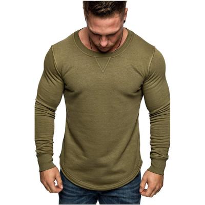 China Breathable Sports T-shirt Full Sleeve Customized T-Shirt For Men Gym Wholesale Men's Long Sleeve Street Wear Fashion for sale