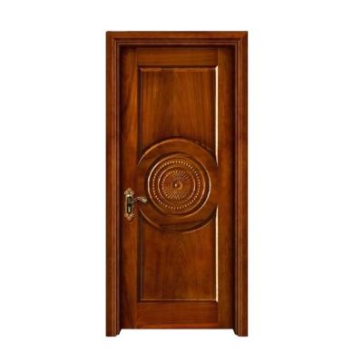 China Modern Engineer Price Solid Wood PVC Coated Contemporary Style Wood Paint Shaker Door Wooden Door for sale