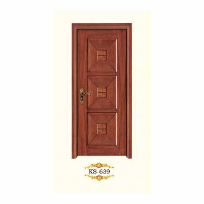 China Modern Cheap High Quality Bathroom Bedroom Wood Plastic Composite Door for sale