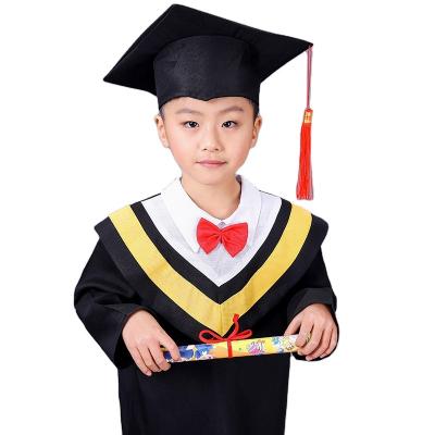 China Wholesale School Style Multicolor Children's Elementary School Design Graduation Dress With Hat for sale