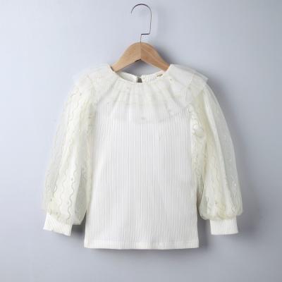 China New Design Anti-wrinkle Fall Casual Modern Sweaters Blouse Korean Puffy Sleeve Blouse for sale