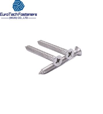 China Iso 7050 Din 7982 Csk 4.2x19 2.2 Cross Recessed Countersunk Head Tapping Screws de aço inoxidável 304 à venda