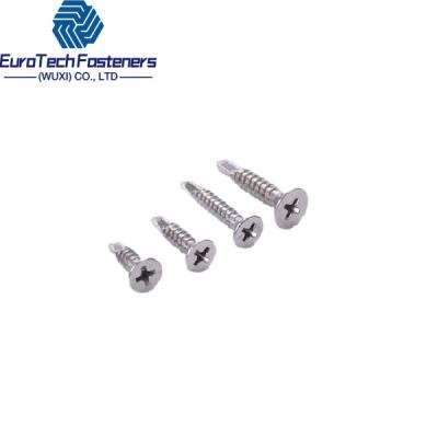 China M2.9-6.3 ISO 15482 Din 7504p Cross Recessed Countersunk Head Screw Self Tapping Self Drilling Te koop