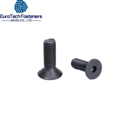 China M2 M3 M4 M5x16mm M6 Bolt Din 7991 Black Hex Socket Flat Countersunk Head Cap Screw Iso 10642 Screw for sale