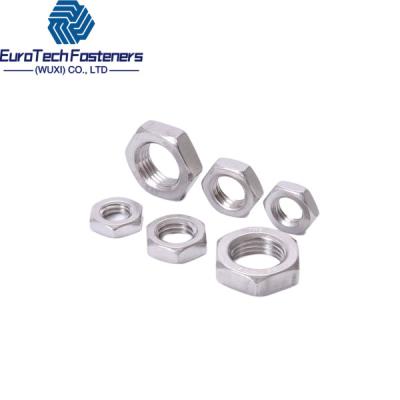 China Hex Thin Nut Din 439 Iso 4035 M27x2 M30x1 5 M7x0 75 M6x0 75 M24x1 5 Steel Hot Dip Galvanized for sale