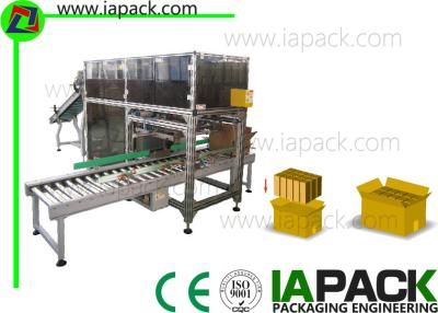 China Double Row Automatic Case Packer Speed 70 - 130 Per Packs Minute for sale