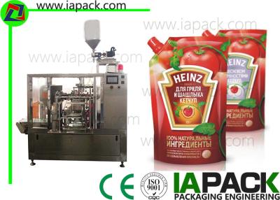 China Tomato Paste Packing Machine , Poly Pouch Packing Machine PLC  Control for sale