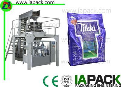 Chine Machine à emballer donnée de sac de machine de conditionnement de poche de Premade de sac de fond plat de granule avec l'échelle tête multi à vendre