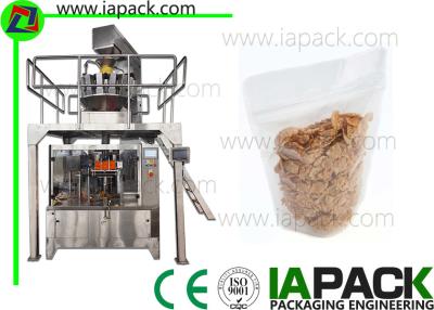 China Corn Flake Stand Pouch Packing Machine Stand-up Zipper Bag Packing machine Filling Range 5-1500g for sale