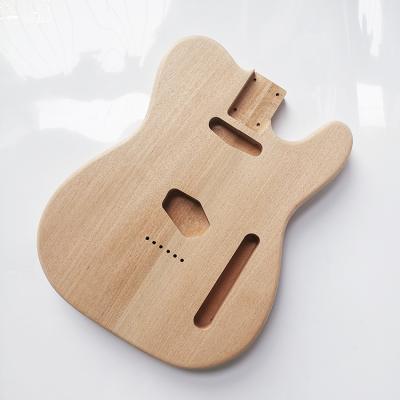 China Environmental Materials Custom Unfinished Electric Guitar Body DIY Solid Wooden Guitar Wood for sale