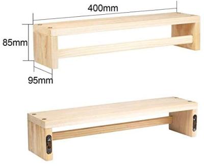 China Sustainable Custom Wood Shelf Wall Mount Nursery Shelf Floating Spice Wood Wall Mount for sale