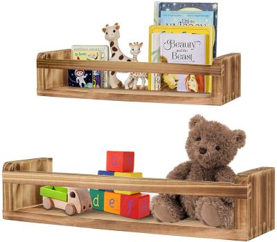 China Viable Children's Shelf Wall Mounted Shelf Storage Rack Single Floating Wooden Solid Wood Display Rack for sale