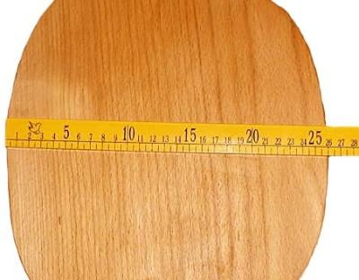 China Handmade wooden round cutting board with handles for the kitchen for sale