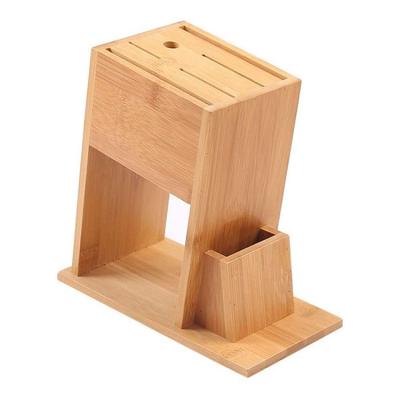 China Best Viable Selling Custom Wooden Bamboo Kitchen Knife Rest Holder Block for sale