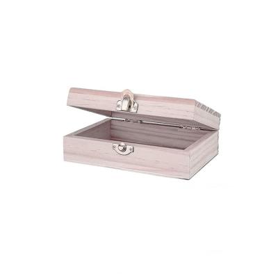 China Handmade Luxury Natural Wooden Gift Jewelry Craft Packaging Boxes With Lid for sale