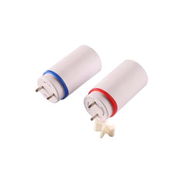 China Power Supply Space 41MM Rotate 180 Degree Glass Tube Or T8 Plastic Tube Lengthened Color Ring Rotating Lamp Head End Cap c-120x for sale