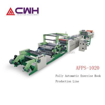 China Office printing shops and school notebook exercise book stapler production machine line for sale