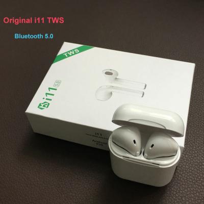 China First auto pairing 2021 new hot selling i11tws 5.0 TWS stereo earbuds i11 tws,i11 with case sports earphone wireless earphone charging auto peeling for sale