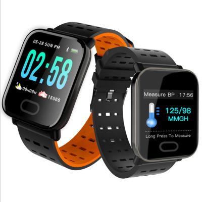 China New Arrival A6 Touch Screen Sports Fashion Smart Watch Heart Rate Monitor Fitness Tracker Sleep Waterproof Wrist Band For IOS Android for sale