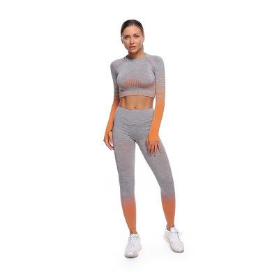 China Breathable Hot Wear Yoga Fitness Clothing Yoga Sports Sale Legging Two Piece Set for sale