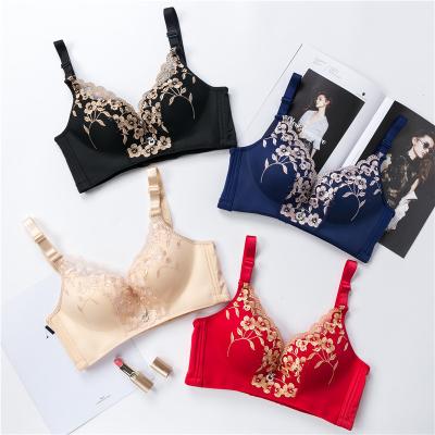 China New fashion style QUICK DRY embroidery push up bra female lingerie cup bra sexy ab underwear bras for women for sale