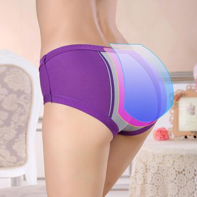 China Antibacterial Menstrual Period Physiological Underwear Women Plus Size Three-Layer Mid-Rise Briefs Leak Proof Female Period Panties for sale