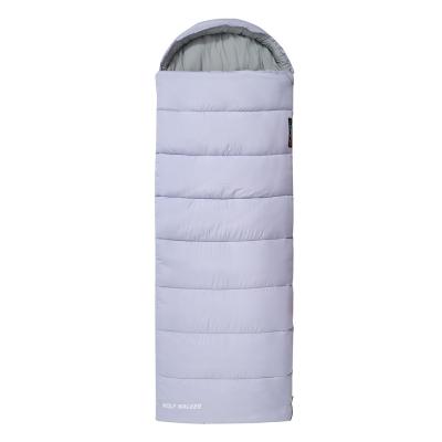 China Hybrid type 210T polyester taffeta waterproof flame retardant promotion portable camping hiking sleeping bag for sale